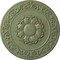 Ekena Millwork Sydney Ceiling Medallion (Fits Canopies up to 5 3/4"), 27 3/4"OD x 2"P, Cloud Burst Crackle CM27SYCBC - alternate 1
